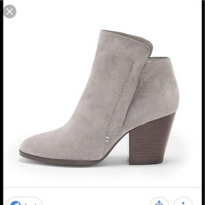 Sole Society Grey soft suede ankle bootie Sz8